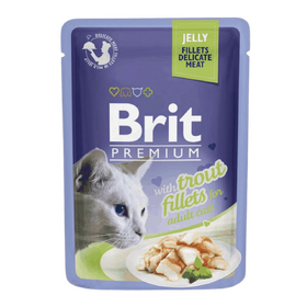 Brit Premium Cat Delicate Fillets in Jelly with Trout 85 g