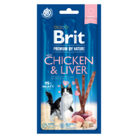 Brit Premium by Nature Cat Sticks with Chicken & Liver 15 g