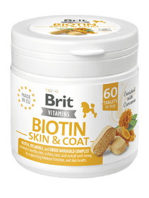 Brit Vitamins Biotin Skin & Coat Care (60 Tablets) 120 g