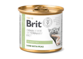 Brit GF Veterinary Diet Cat Cans Diabetes 200 g