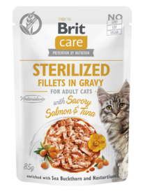 BCC Sterilized. Fillets in Gravy with Savory Salmon&Tuna 85 g