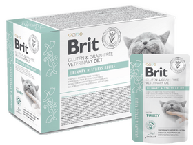 Brit Grain & Gluten-Free VD Cat Pouch fillets in Gravy Urinary & Stress Relief  12x85 g 