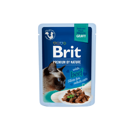 Brit Premium Cat Delicate Fillets in Gravy with Beef 85 g