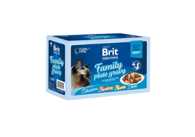 Brit Premium Cat Delicate Fillets in Gravy Family Plate  (12x85 g) 1,02 kg