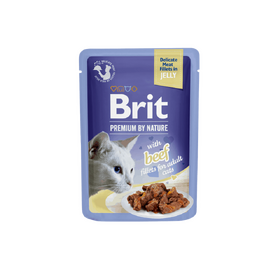 Brit Premium Cat Delicate Fillets in Jelly with Beef 85 g