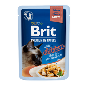 Brit Premium Cat Delicate Fillets in Gravy with Chicken for Sterilised 85 g