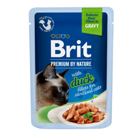 Brit Premium Cat Delicate Fillets in Gravy with Duck for Sterilised 85 g