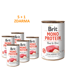 6 x Brit Mono Protein Beef & Brown Rice 400 g