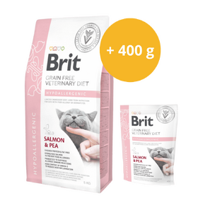 Brit GF Veterinary Diets Cat Hypoallergenic 5 kg + 400 g