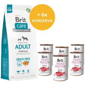 Brit Care Dog Grain-free Adult AKCE 12 kg  + 6 x konzerva ZDARMA