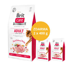 Brit Care Cat Grain-Free ADULT ACTIVITY SUPPORT 7 kg + 2 x 400 g