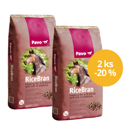 2 x PAVO RiceBran NEW 20 kg ZA VÝHODNOU CENU