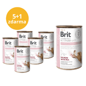 5+1 ZDARMA Brit GF Veterinary Diets Dog Can Hypoallergenic 400 g