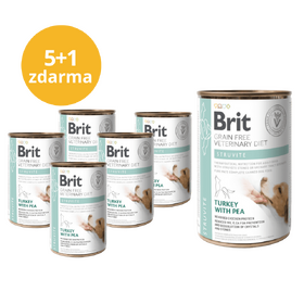 5+1 ZDARMA Brit GF Veterinary Diets Dog Can Struvite 400 g