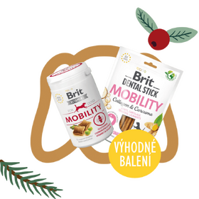 Brit Vitamins Mobility 150 g + Brit Dental Stick Mobility 251 g