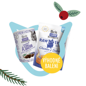 Brit RAW Treat Cat Kitten + Brit Care Cat Kitten. Fillets in Jelly with Savory Salmon