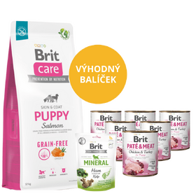 Brit Care Dog Grain-free Puppy AKCE 12 kg + 6 x konzerva a 1x pamlsky ZDARMA