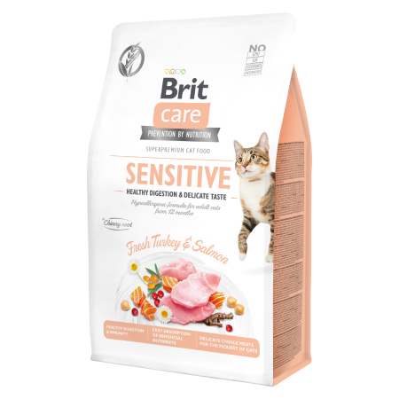 Brit Care Cat Grain-Free SENSITIVE HEALTHY DIGESTION AND DELICATE TASTE - 1