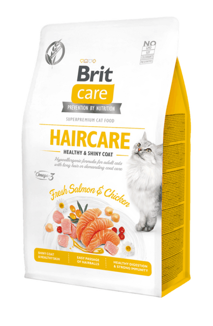 Brit Care Cat Grain-Free HAIRCARE HEALTHY AND SHINY COAT - 1