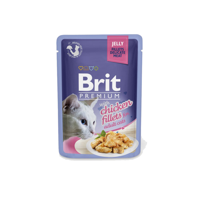 Brit Premium Cat Delicate Fillets in Jelly with Chicken 85 g - 1