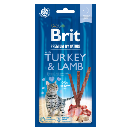 Brit Premium by Nature Cat Sticks with Turkey & Lamb 15 g - 1