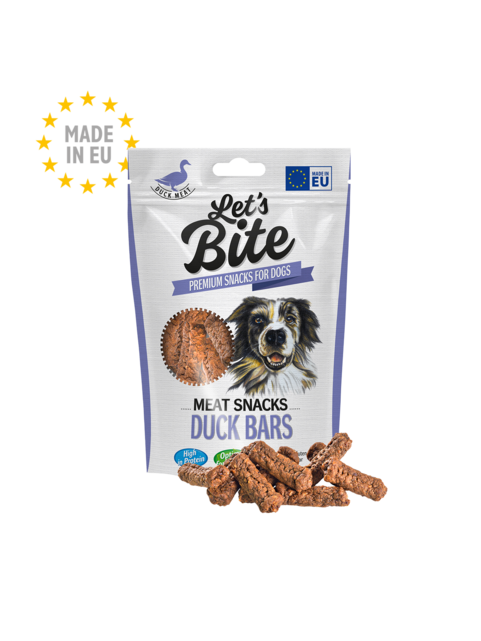 Let’s Bite Meat Snacks Duck Bars 80 g - 1