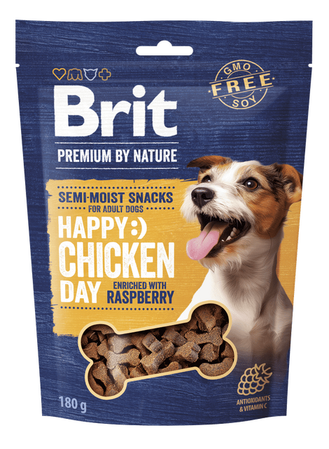 Brit Premium by Nature Dog Semi-moist Snacks Chicken with Raspberry 180 g - 1