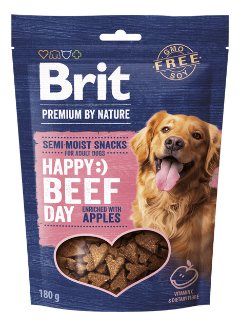 Brit Premium by Nature Dog Semi-moist Snacks Beef with Apples 180 g - 1