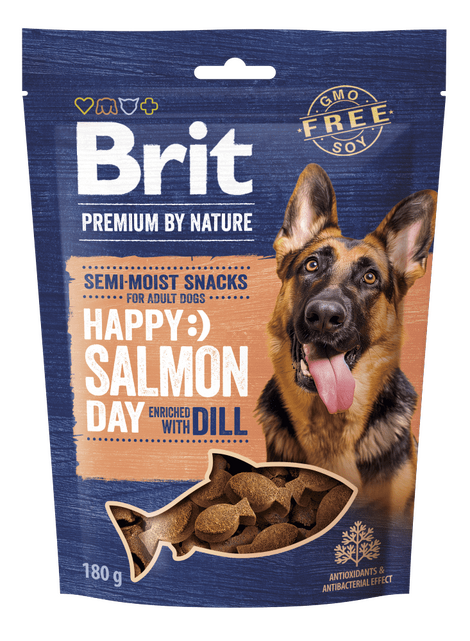 Brit Premium by Nature Dog Semi-moist Snacks Salmon with Dill 180 g - 1