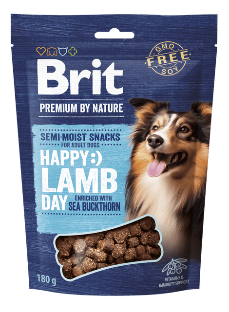 Brit Premium by Nature Dog Semi-moist Snacks Lamb with Sea Buckthorn 180 g - 1