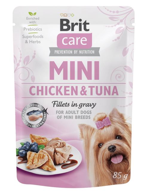 Brit Care Mini Chicken&Tuna fillets in gravy 85 g - 1