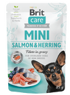 Brit Care Mini Salmon&Herring sterilised fillets in gravy 85 g - 1/3