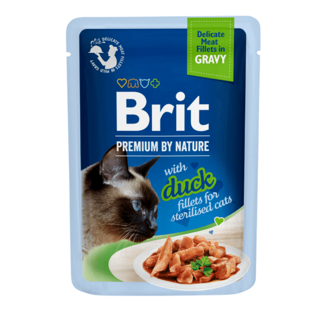 Brit Premium Cat Delicate Fillets in Gravy with Duck for Sterilised 85 g