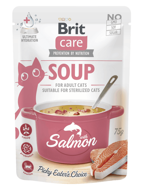 Brit Care Soup with Salmon for Cats 75 g - 1