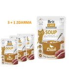 4 x Brit Care Soup with Duck for Cats 75 g - 1/4