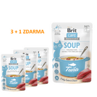 4 x Brit Care Soup with Tuna for Cats 75 g - 1/4