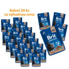 24 x Brit Premium Cat Pouches Liver for Sterilized 100 g ZA VÝHODNOU CENU - 1/3