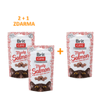 2+1 Brit Care Cat Snack Meaty Salmon 50 g - 1/4