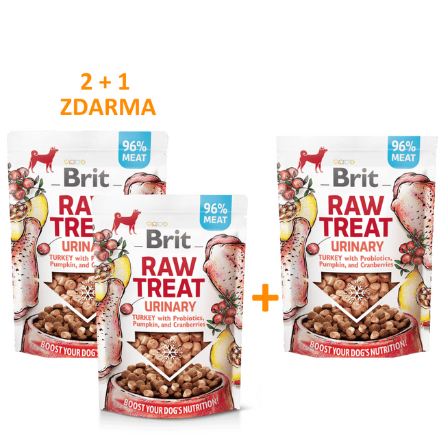 2+1 Brit RAW TREAT Urinary. Freeze-dried treat and topper. Turkey 40 g - 1