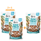 2+1 Brit RAW TREAT Skin & Coat. Freeze-dried treat and topper. Fish&Chicken 40 g - 1/3