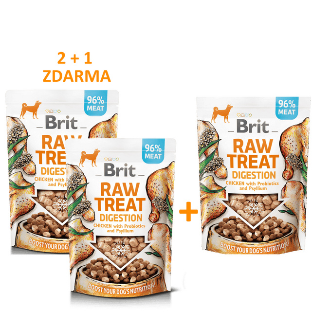 2+1 Brit RAW TREAT Digestion. Freeze-dried treat and topper. Chicken 40 g - 1