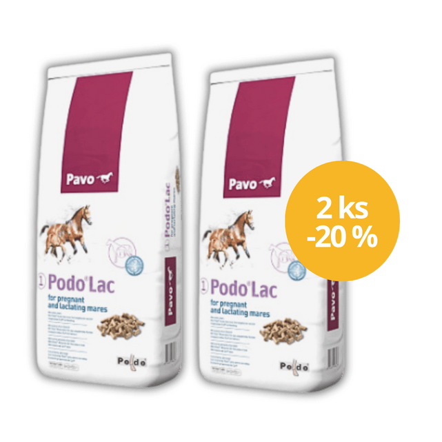 2 x PAVO  Podo®  LAC pellets 20 kg ZA VÝHODNOU CENU - 1