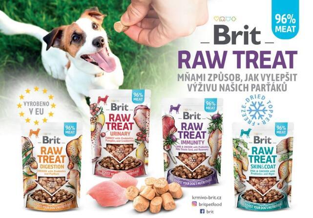 2+1 Brit RAW TREAT Skin & Coat. Freeze-dried treat and topper. Fish&Chicken 40 g - 3